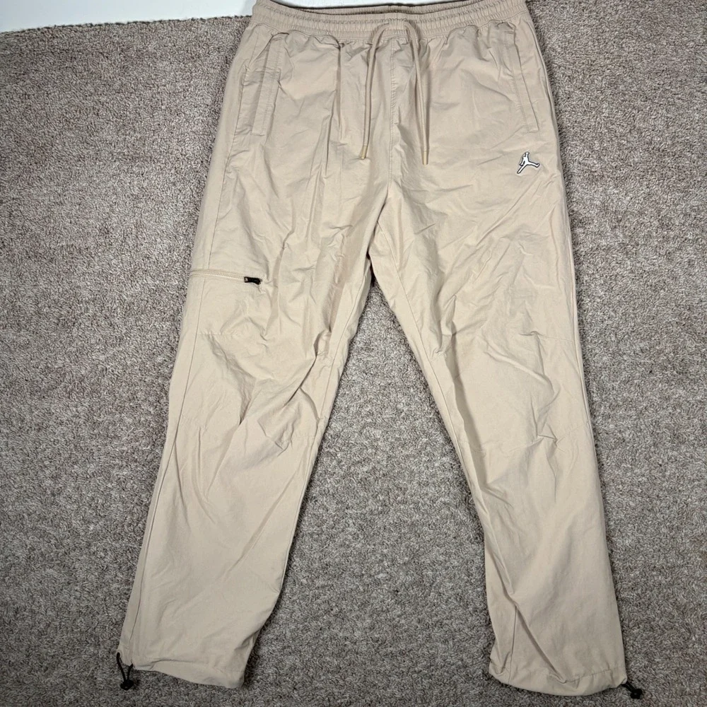 Jordan Essentials Mens Woven Cargo Pants Beige Tan Jumpman XL DQ7509-277